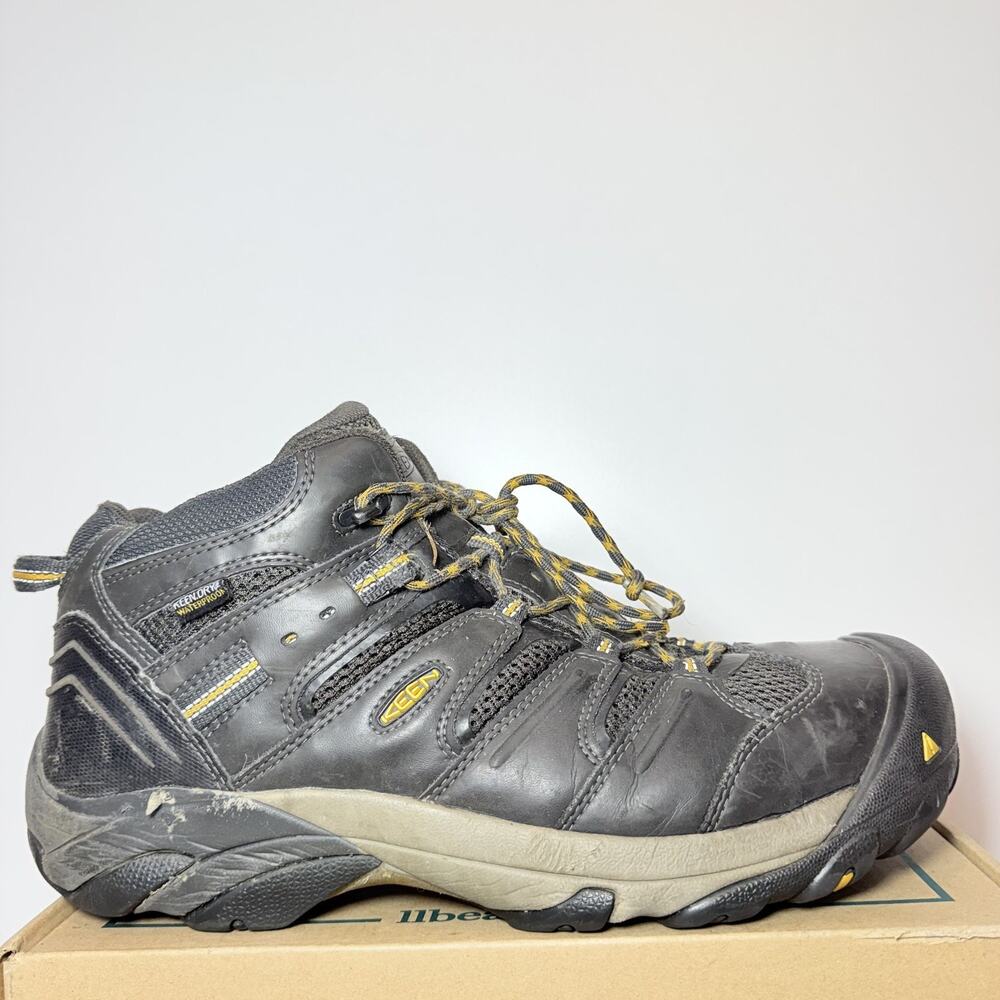 KEEN Utility Lansing Mid Women's Size 13 Waterproof Steel Toe Work Boots Shoes